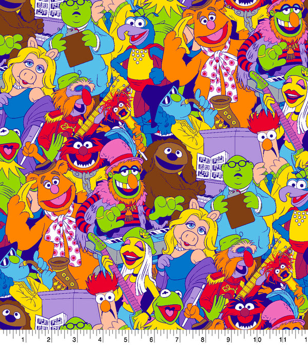 Disney Muppets Packed Fabric by the yard