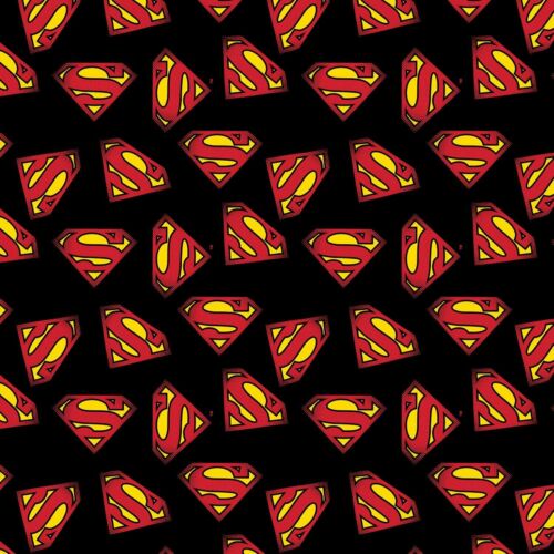 Marvel Superman Logo Fabric by the yard