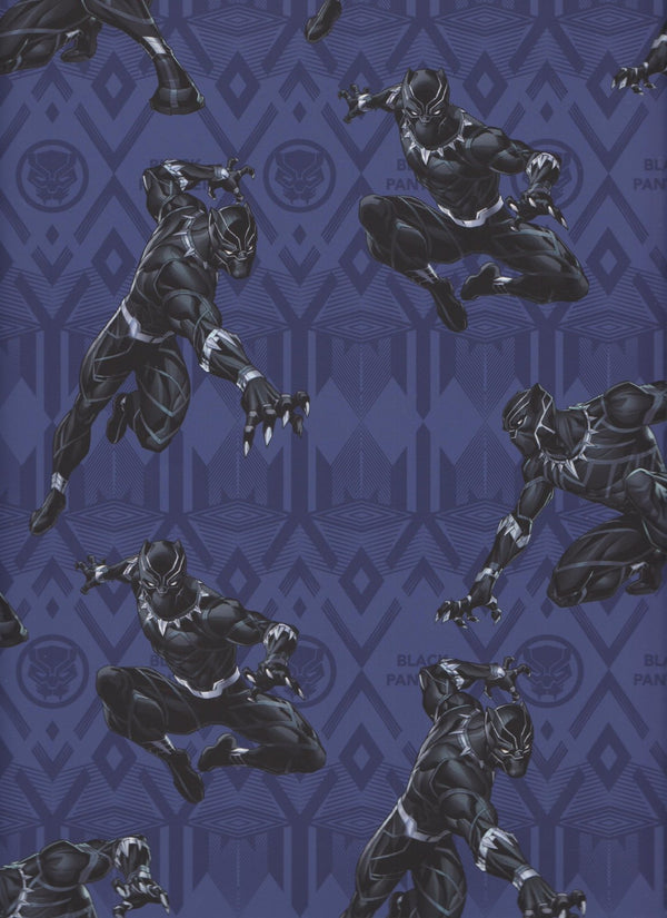 Marvel Avengers Black Panther in Action Fabric by the yard