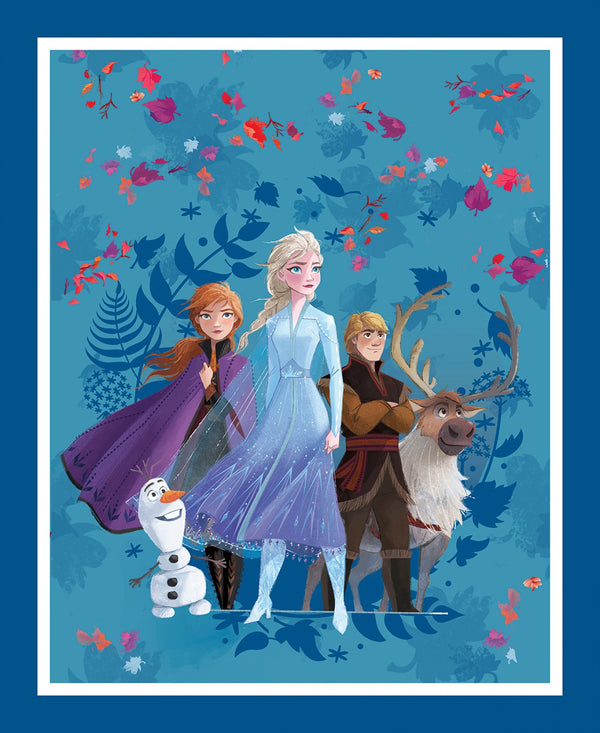 Disney Frozen 2 Friends Forever Panel approx. 36in x 44in Printed Fabric by the panel
