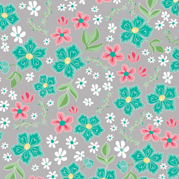 Flora & Fawn Floral Daisy Fabric by the yard