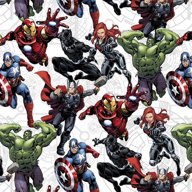 Marvel Avengers Unite Fabric by the yard