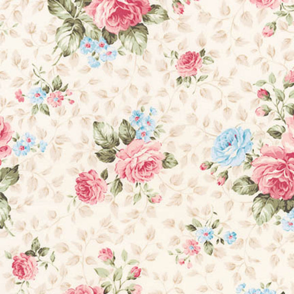 Anna Floral Roses Fabric by the yard